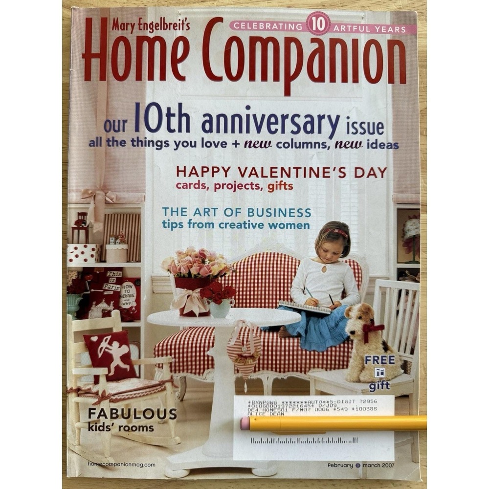 Mary Engelbreit's Home Companion Magazine 10th Anniversary Issue Feb/March‎ 2007